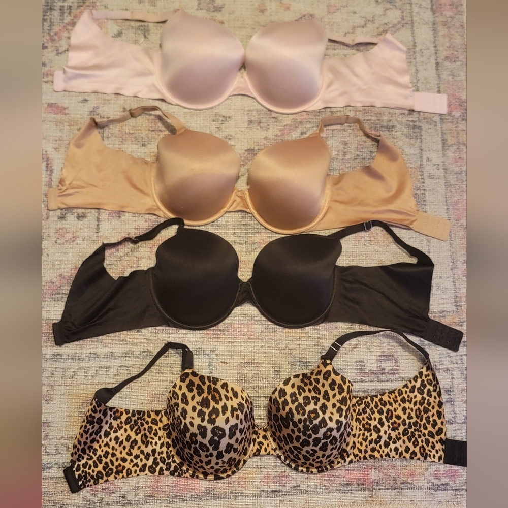 Secret Treasures Women's Bra Set - Pink, Tan, Black, Leopard Size 36DD